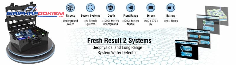 Máy dò nước ngầm FRESH RESULT 2 SYSTEMS 11 FRESH RESULT 2 SYSTEMS phù hợp cho nhiều đối tượng sử dụng