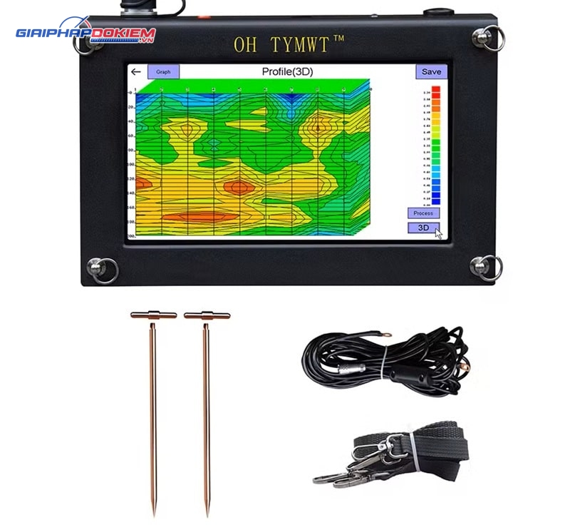 Máy dò nước ngầm OH TYMWT TYM-S Series độ sâu 100 - 3000m 6 Máy dò nước ngầm làm việc với nhiều mức tần số, độ sâu phát hiện lớn