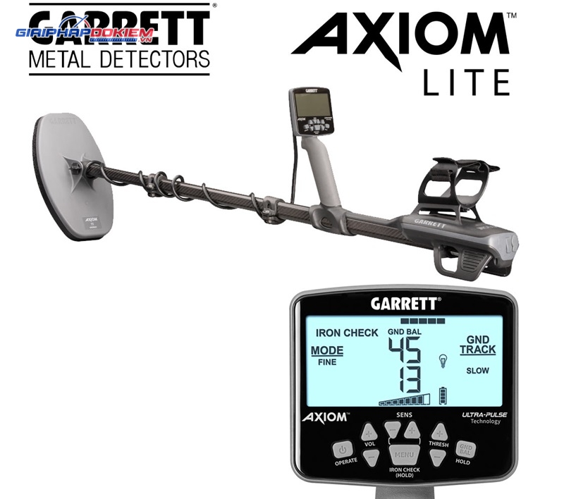 Máy dò vàng Garrett Axiom Lite công nghệ Ultra Pulse 8 Garrett Axiom Lite có công nghệ Ultra Pulse™ dò hiện đại