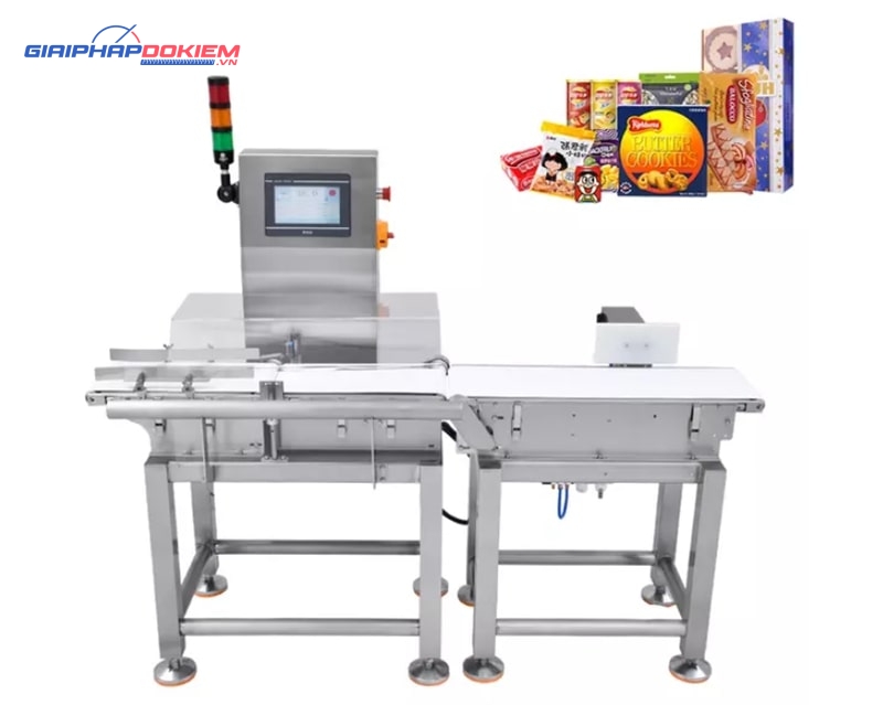 Máy kiểm tra trọng lượng băng tải CQ-XP210 tải trọng 1000g 4 Máy kiểm tra trọng lượng CQ-XP210 đo chính xác cho các sản phẩm nặng dưới 1000g