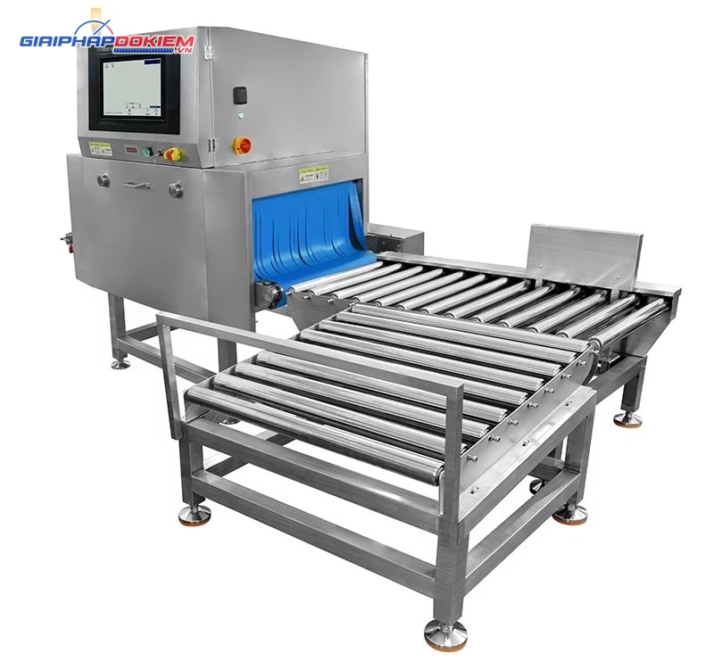 Máy kiểm tra X-Ray thực phẩm CQ-YW700 công suất 2KW 7 Máy kiểm tra X-Ray CQ-YW700 kết hợp với bộ phận loại bỏ
