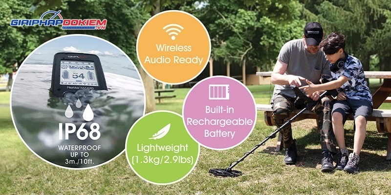 Máy dò kim loại Nokta Makro SIMPLEX + chống nước đến 3m 7 Máy dò kim loại Nokta Simplex+