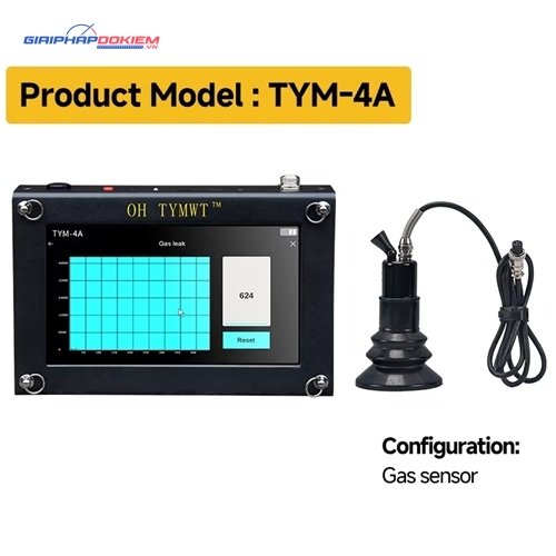 Máy phát hiện rò rỉ OH TYMWT TYM-4A màn hình cảm ứng 7 inch 6 Máy phát hiện rò rỉ khí OH TYM TYM-4A có độ nhạy cao với cảm biến khí ga