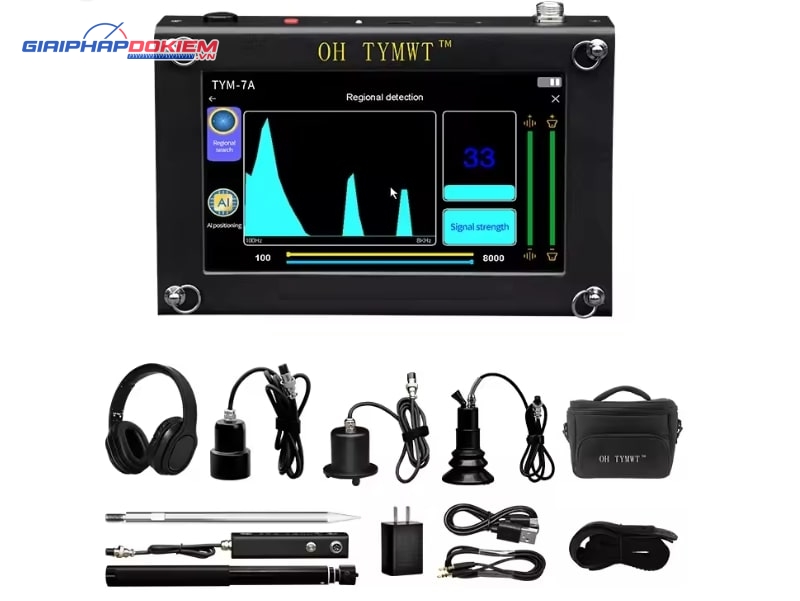 Máy phát hiện rò rỉ OH TYMWT TYM-7A màn hình cảm ứng 5 Bộ sản phẩm máy dò rò rỉ TYM-7A