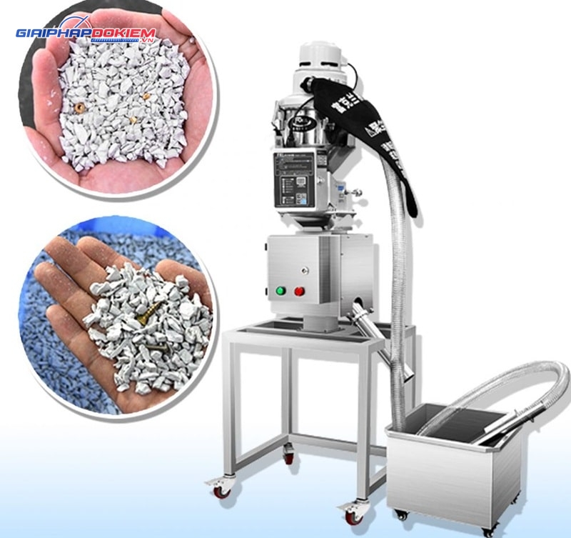 Máy tách kim loại CQ-S03 cảm ứng từ laser kỹ thuật số 6 Máy tách kim loại CQ-S03 phát hiện và loại bỏ kim loại chính xác, hiệu suất cao