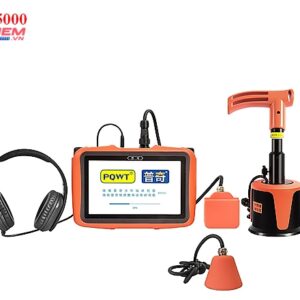 Máy phát hiện rò rỉ nước PQWT-L5000 độ sâu 5m màn hình LCD 7 inch