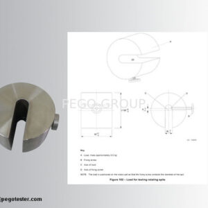 Tải trọng thử nghiệm xiên quay 4.5KG thép không gỉ theo IEC60335-2-9 Figure 102