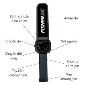 Máy dò kim loại an ninh cầm tay Fisher CW-20 xuất xứ Mỹ 8 tay do an ninh cam tay my fisher cw 20 p1811 1783280446554