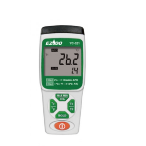 Máy đo nhiệt độ loại K cầm tay EZDO YC-321 2 kênh (-200°C đến +1372°C)